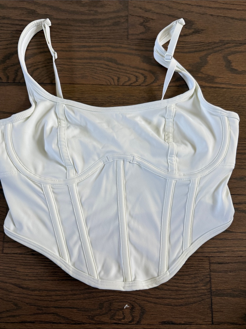 Gilly Hicks white corset bustier Small